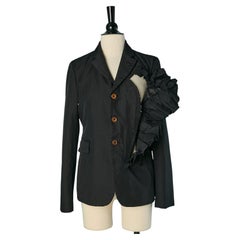 Black jacket with ruffles COMME DES GARCONS