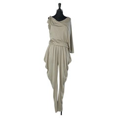 Grey silk jersey jumpsuit LANVIN by ALBER ELBAZ SS2010