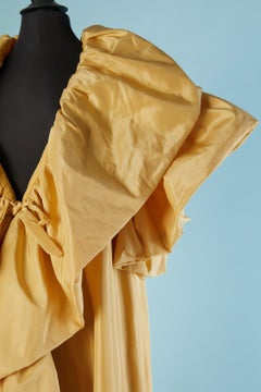 Yellow silk taffeta Opera coat