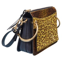 Borsa a tracolla strutturata con stampa animalier di CHLOE