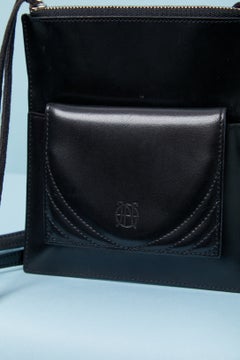 Black leather cross body wallet JEAN-PAUL GAULTIER