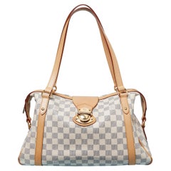 Shoulder leather bag with check pattern LOUIS VUITTON