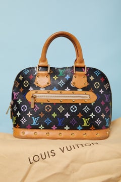 Black multicolore monogram ALMA bag LOUIS VUITTON
