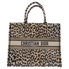 Jacquard cotton Tote bag with animal pattern CHRISTIAN DIOR