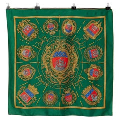 Silk Twill Carré " Les armes de Paris" Hermès