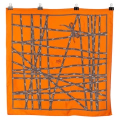 Seiden-Twill-„Band“ Carré von Hermès