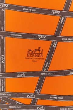 Silk Twill " ribbon" Carré Hermès
