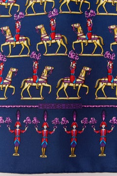 Silk Twill Carré " Les artificiers" Hermès