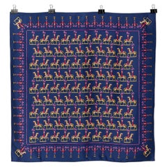 Silk Twill Carré " Les artificiers" Hermès