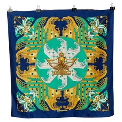 Silk Twill Carré " Proues" Hermès
