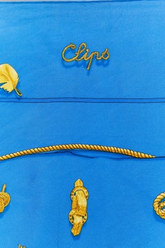 Silk Twill Carré " Clips" Hermès