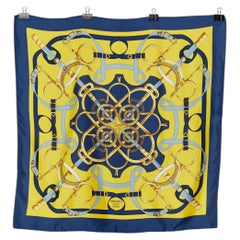 Foulard in twill di seta “Eperons d’or” di Hermès