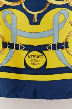Silk Twill Carré " Eperons d'or" Hermès