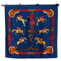 Silk Twill Carré " Jumping " Hermès