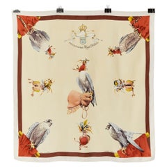 Printed silk Twill Carré " Fauconnerie " Hermès
