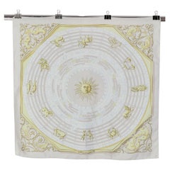 Silk printed Twill Carré " Dies et Hore " Hermès