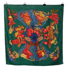 Silk printed Twill Carré " Chapeau !" Hermès