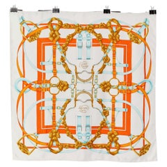Silk printed Twill Carré " Grand manège" Hermès