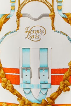 Silk printed Twill Carré " Grand manège" Hermès