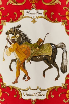 Silk printed Twill Carré " Cheval Turc " Hermès
