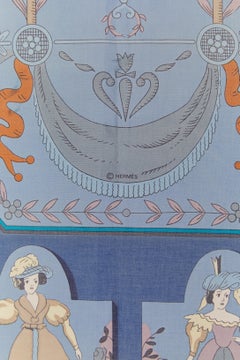 Cotton printed carré " Les huiles " Hermès