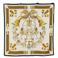 Silk printed Twill " Panache & Fantaisie" Hermès