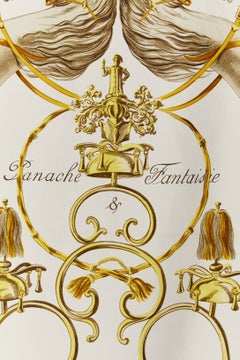 Silk printed Twill " Panache & Fantaisie" Hermès