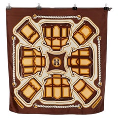 Silk printed Carré " Les Berlines " Hermès