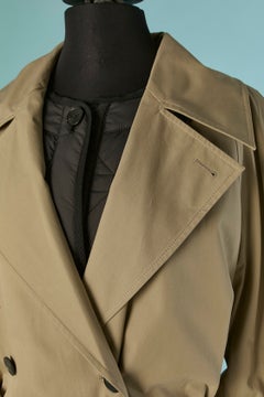 Beige cotton Trench-coat with detachable vest CHRISTIAN DIOR