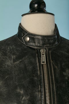 Used leather jacket CHRISTIAN DIOR