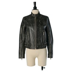 Used leather jacket CHRISTIAN DIOR