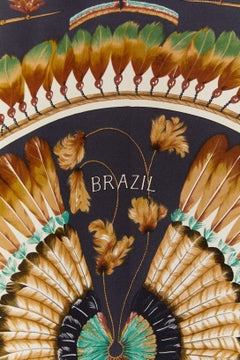 Silk printed Twill carré "Brazil" Hermès