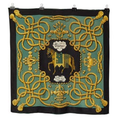 Silk printed Twill Carré " Palefroi " Hermès