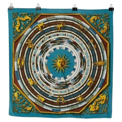 Silk printed Twill carré " Zodiaque " Hermès