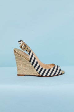 Cotton, cord and leather high heels sandals CHRISTIAN LOUBOUTIN