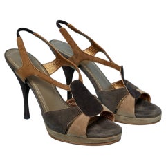 Suede sandals YVES SAINT LAURENT