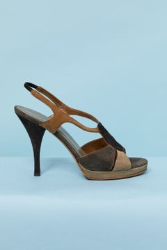 Suede sandals YVES SAINT LAURENT