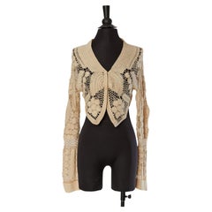Off-white crochet cardigan GALLIANO