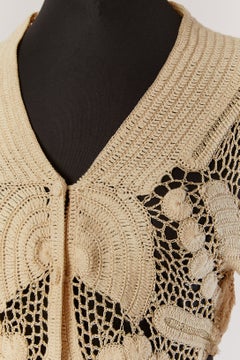 Off-white crochet cardigan GALLIANO