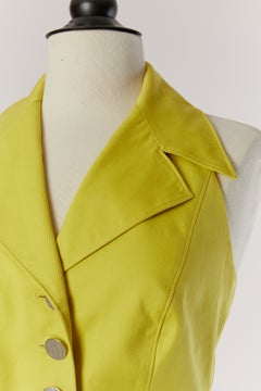 Haut sans manches et dos nu jaune Anis GIVENCHY VISION