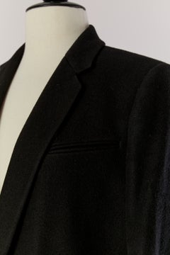 Black wool tailor coat CELINE