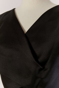 Black satin cocktail dress CHRISTIAN DIOR