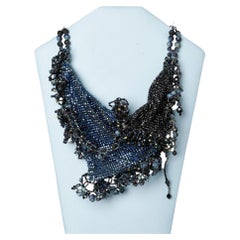 Rhinestone and beads neckless DANIEL SWAROVSKI Couture