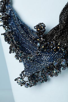 Rhinestone and beads neckless DANIEL SWAROVSKI Couture