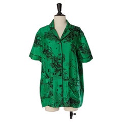 Green printed shirt CHRISTIAN DIOR