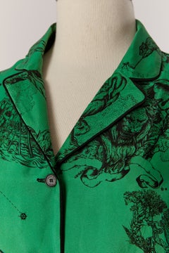 Grünes Hemd mit Aufdruck von CHRISTIAN DIOR