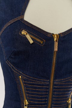 Ärmelloses Jeanskleid von VERSACE JEANS COUTURE