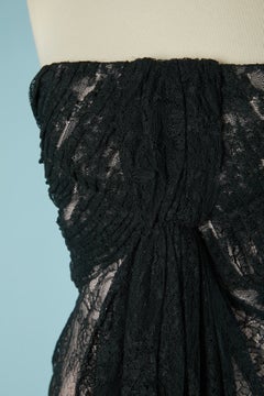 Black lace bustier dress SCARLETT