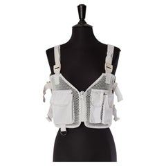 White technical nylon mesh vest CHRISTIAN DIOR