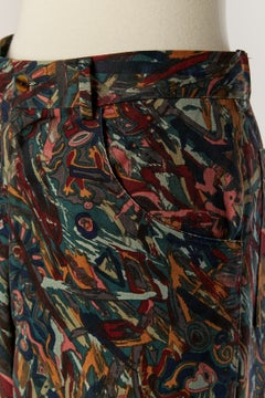 Printed cotton trouser JEAN-PAUL GAULTIER pour GIBO